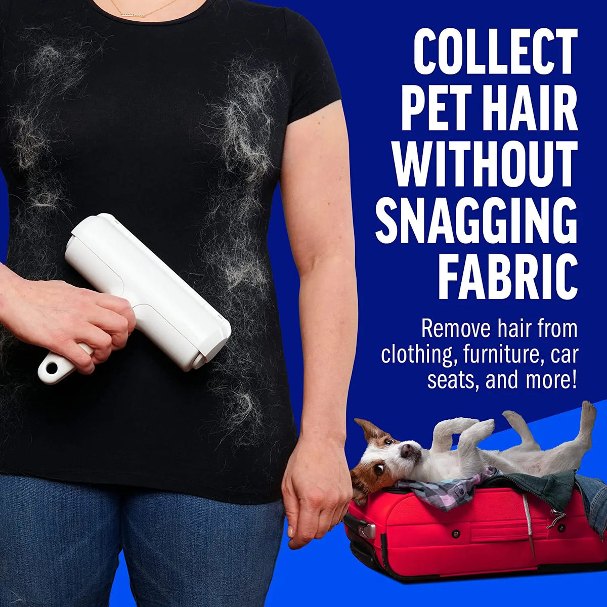 Wuffy FurAway Reusable Pet Hair Remover Roller